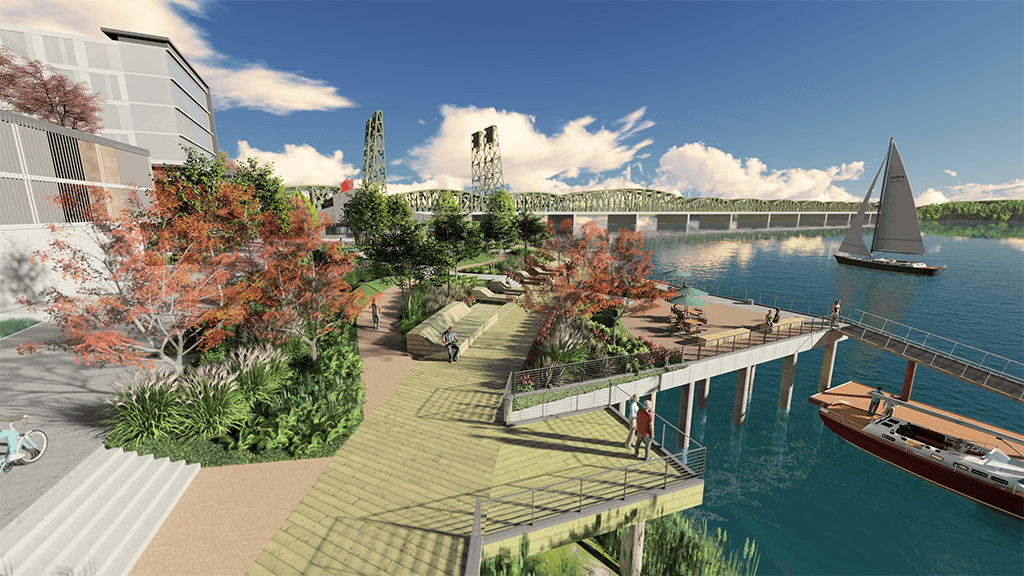 vancouver-landing-rendering-large Arial rendering of the planned amphitheater at Terminal 1